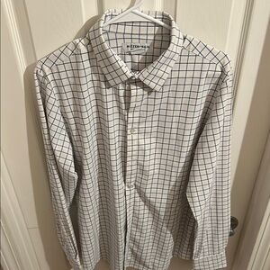 Mizzen+Main Checkered Blue and White Shirt